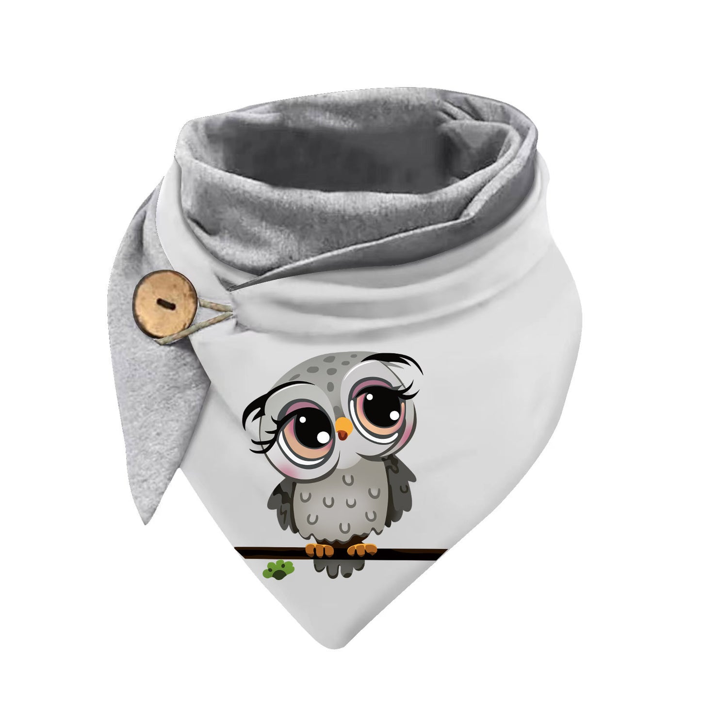Women's Cotton Malaysia Warm Button Scarf