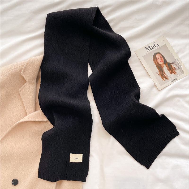 Solid Colour Versatile And Warm Autumnwinter Scarf