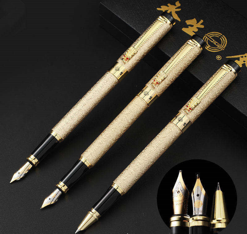Immortal Fountain Pen Faucet Signature Pen Student Office Metal Iridium Nib