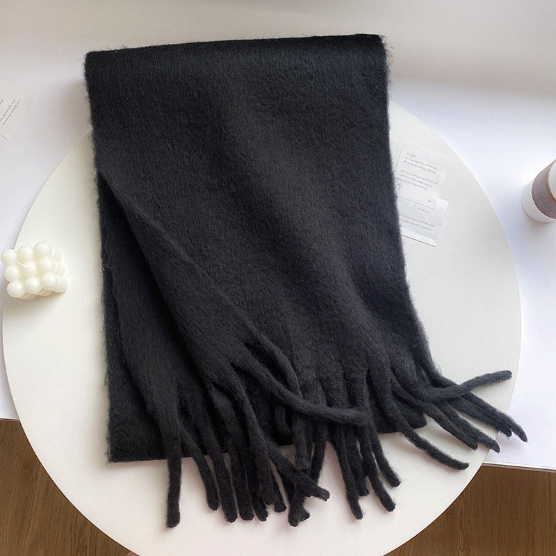Wind Lazy Solid Color Big Napped Warm Scarf