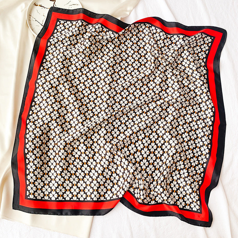 Spot Printed Satin Scarf Occupation