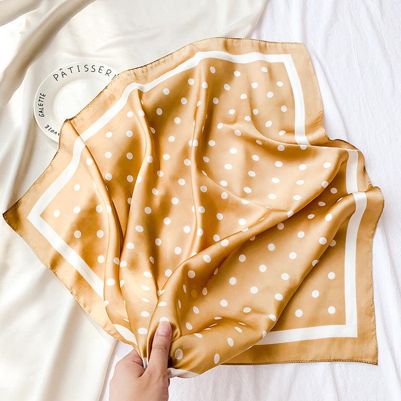 Spot Printed Satin Scarf Occupation
