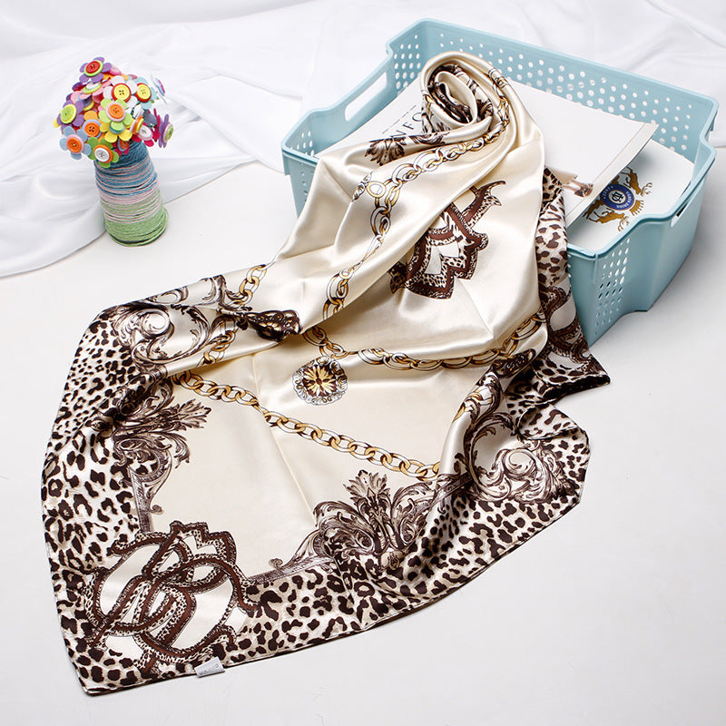 Women's 90cm Silk Like Bib Cashew Print