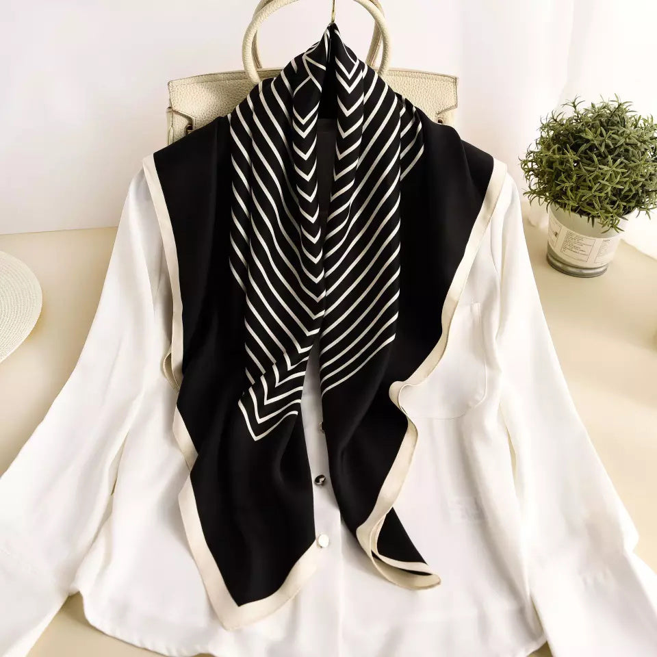 Printed 90 Square Towel Fashion Printed Decoration Sunscreen Shawl