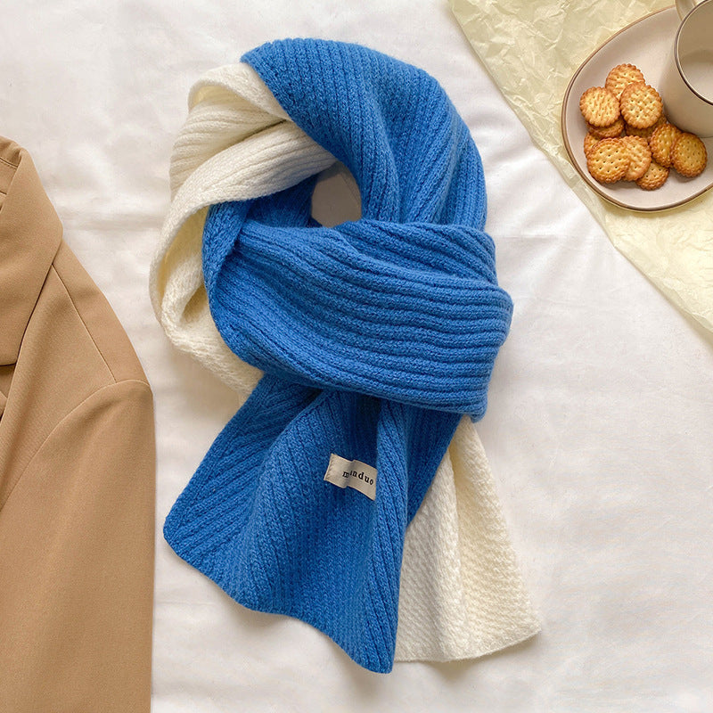 New AutumnWinter Knitted WoolenWarmScarf