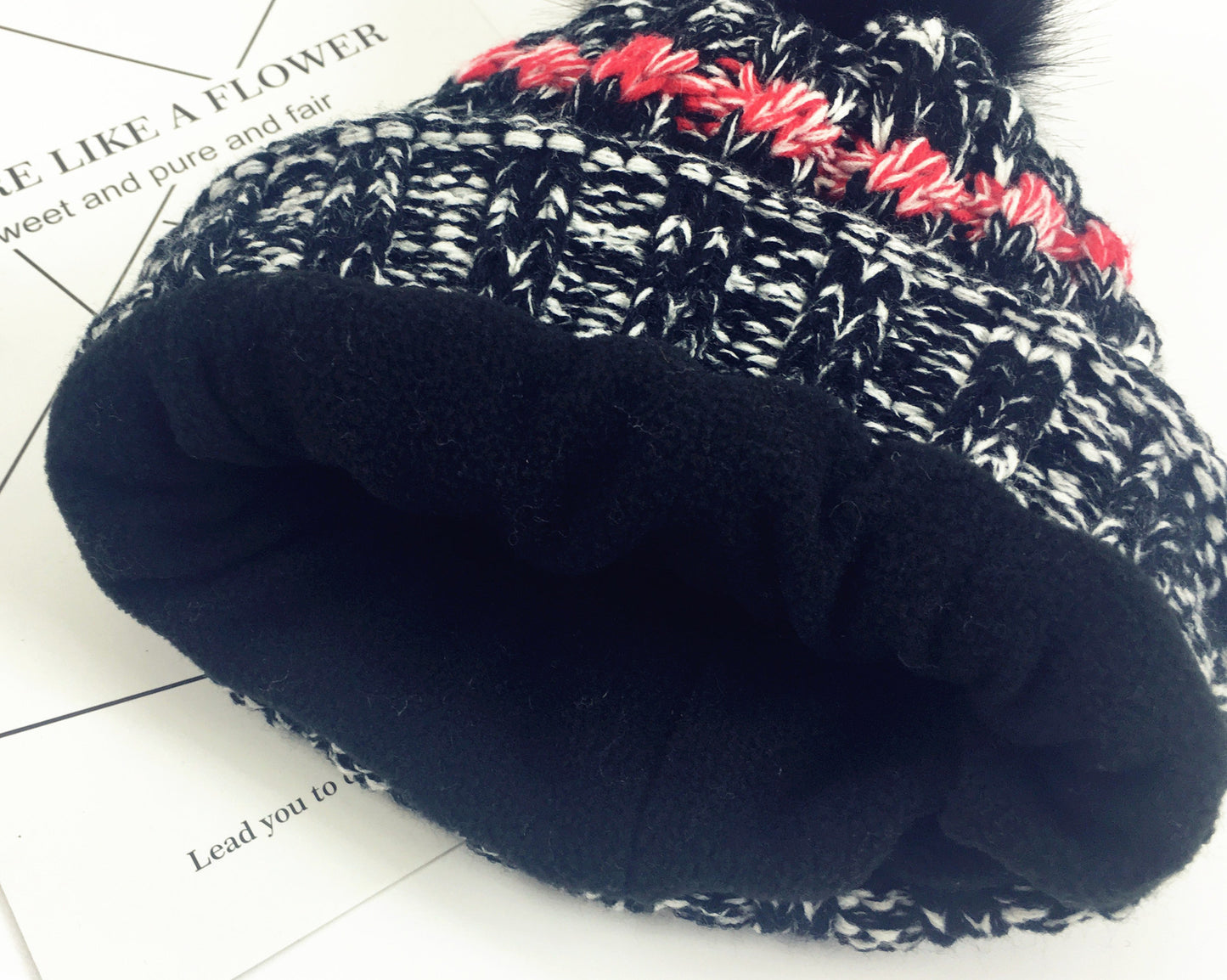 Color-mixing Warm Knitted Scarf Hat Glove Set