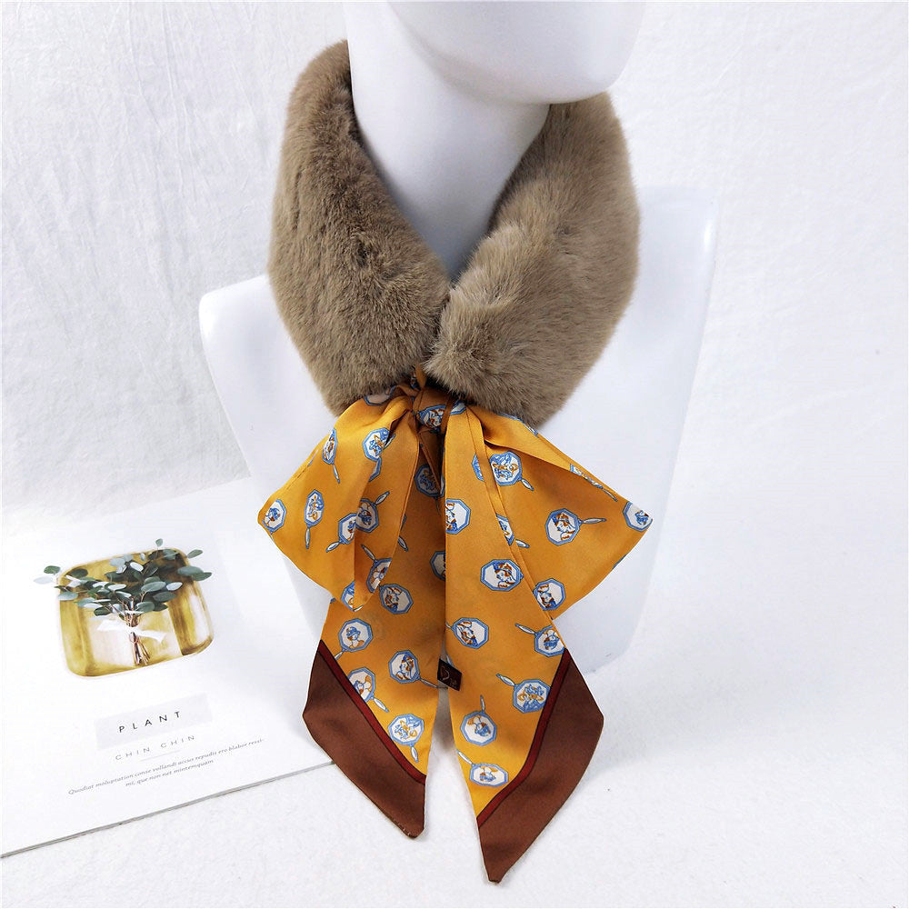Korean Version Of Thickened Warm Student Scarf In Winter