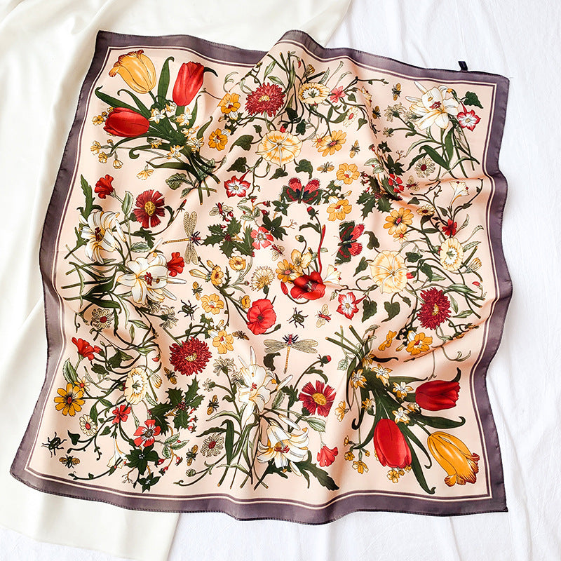 Spot Printed Satin Scarf Occupation