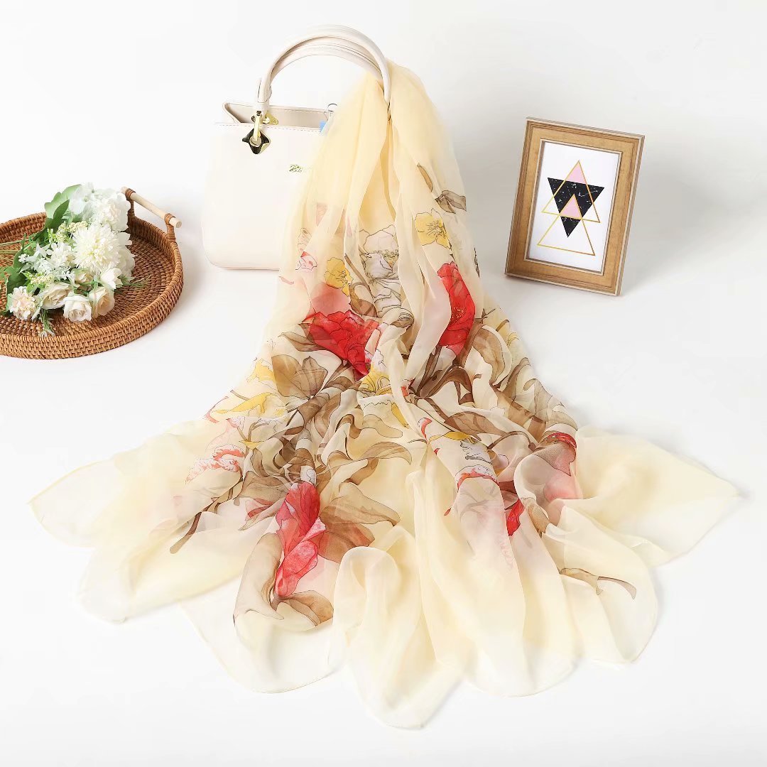 Yourou Yarn Silk Scarf Female Korean Version All-match