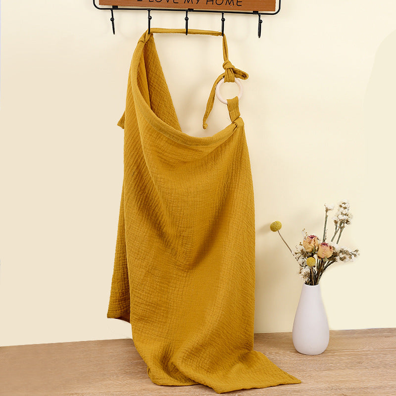 Double Layer Pure Cotton Baby Cover Blanket Breastfeed Outwear Towel Anti-exposure Shawl