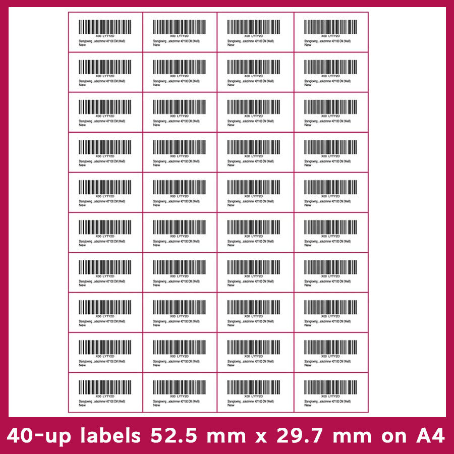 FBA Label FBA Barcode Paper FBA Serial Number Label Amazon Barcode Label