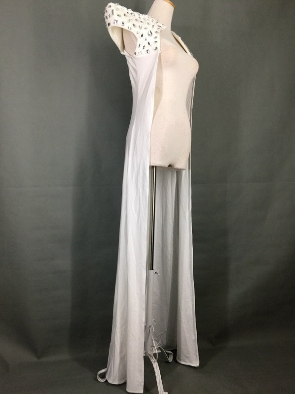 Bar Party Ladies Stage Show Shiny Hand Sewn Diamond Cloak