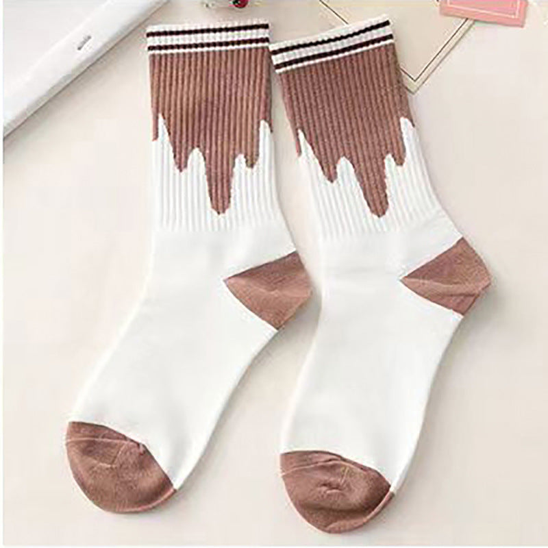 College Style Cartoon Trend Socks