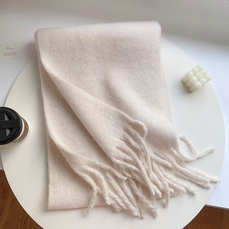Wind Lazy Solid Color Big Napped Warm Scarf