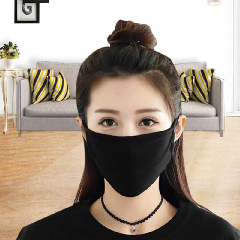 Anti-ultraviolet Breathable Ear-mounted Solid-color Multi-color Mask