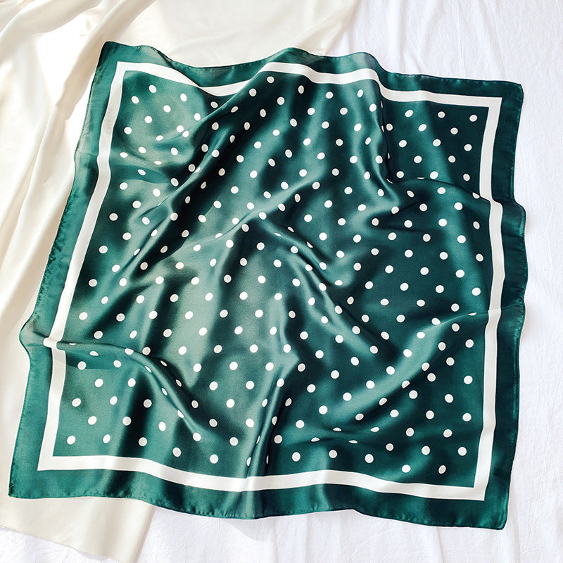 Spot Printed Satin Scarf Occupation