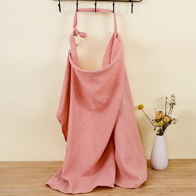 Double Layer Pure Cotton Baby Cover Blanket Breastfeed Outwear Towel Anti-exposure Shawl