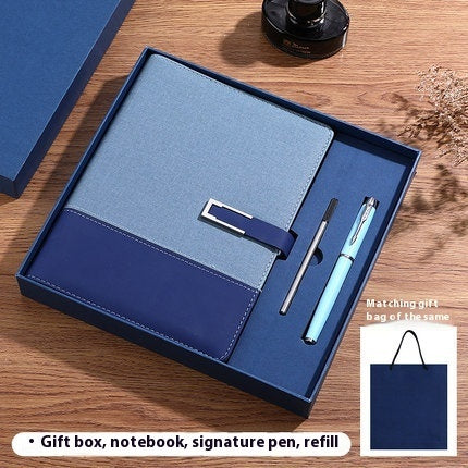 Business Thickening Notebook Soft Leather High-grade Gift Set