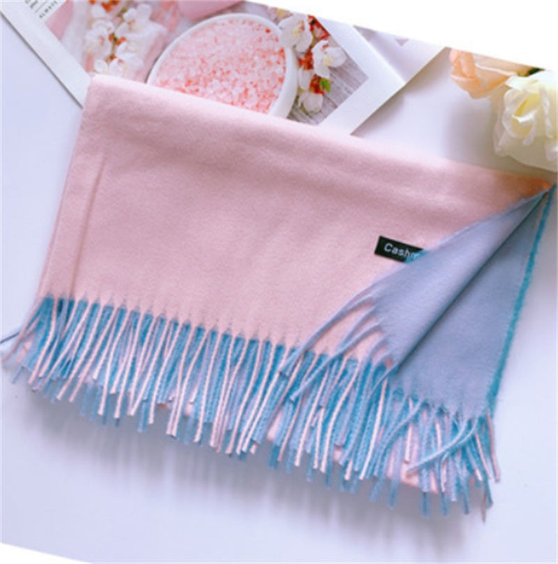 Autumn And Winter Warm Polka Dot Cashmere Scarf