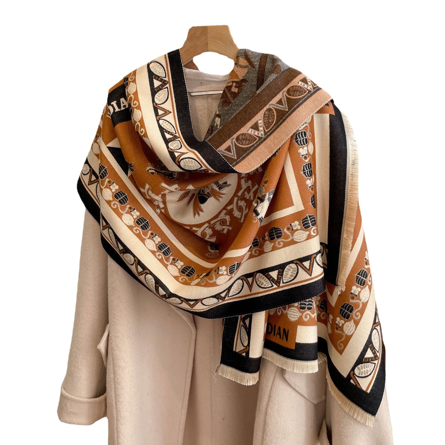 Cashmere Scarf Women's Shawl Blanket For Warmth