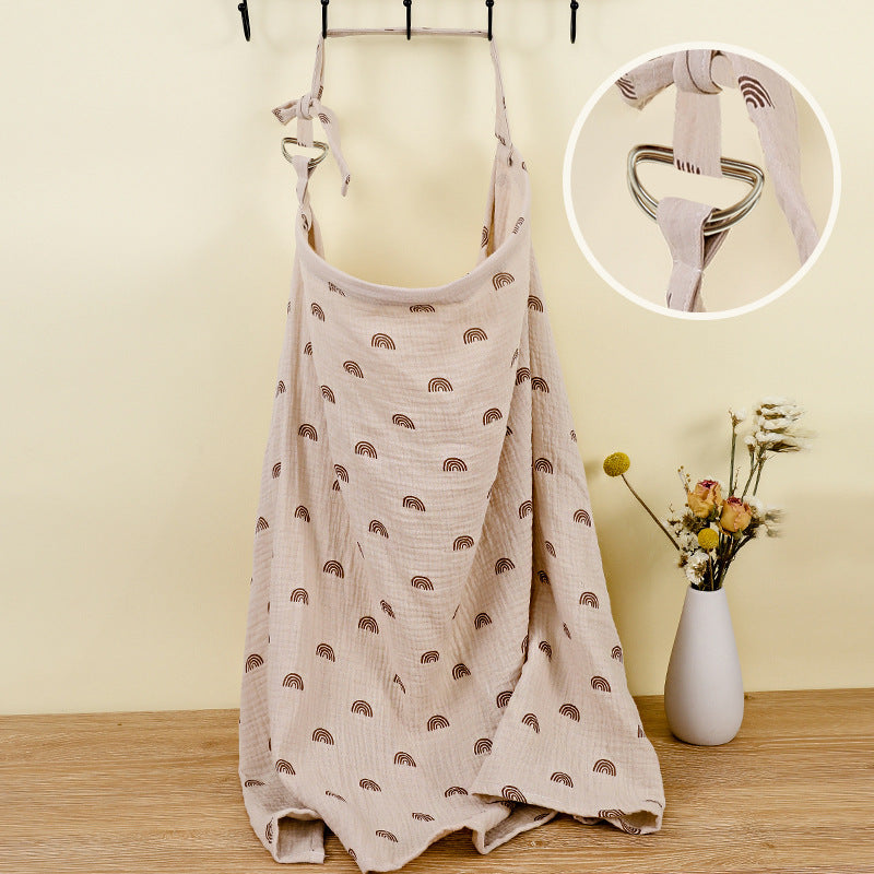 Double Layer Pure Cotton Baby Cover Blanket Breastfeed Outwear Towel Anti-exposure Shawl