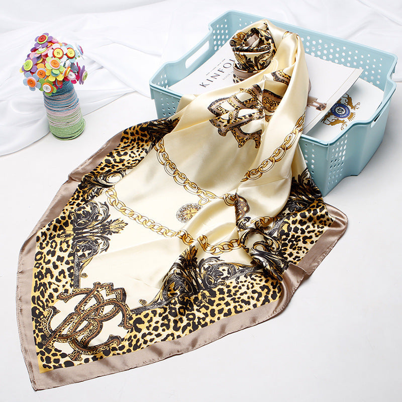 Women's 90cm Silk Like Bib Cashew Print