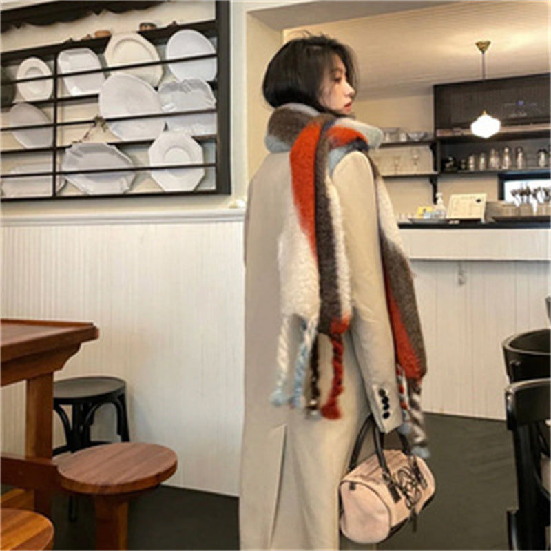 Thickened And Warm Long Fashionable And Versatile Scarf