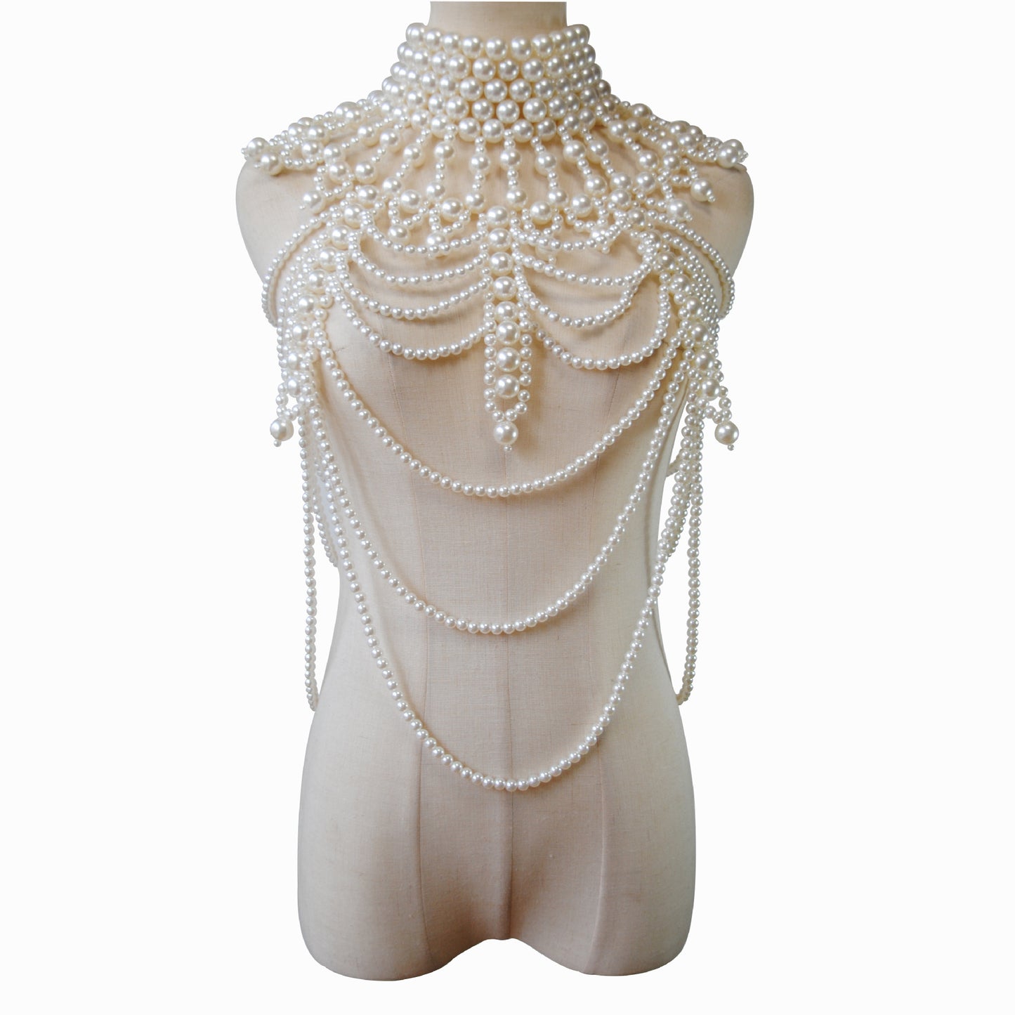 Women's Hollow Pearl All-match Shawl