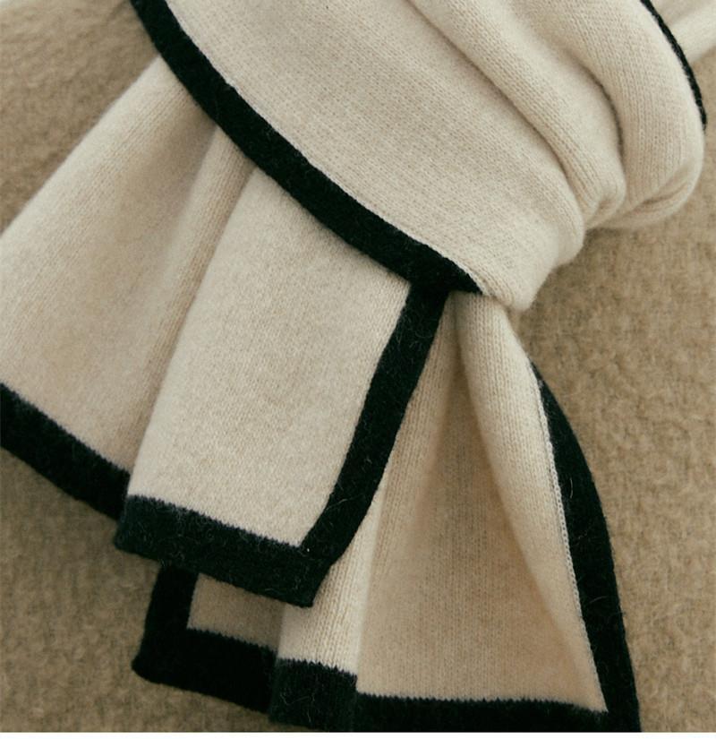 Women's New Simple Cashmere Scarf Knitting