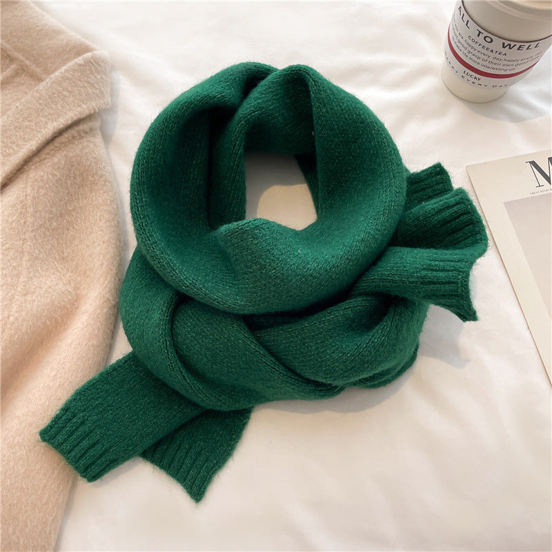 Solid Colour Versatile And Warm Autumnwinter Scarf