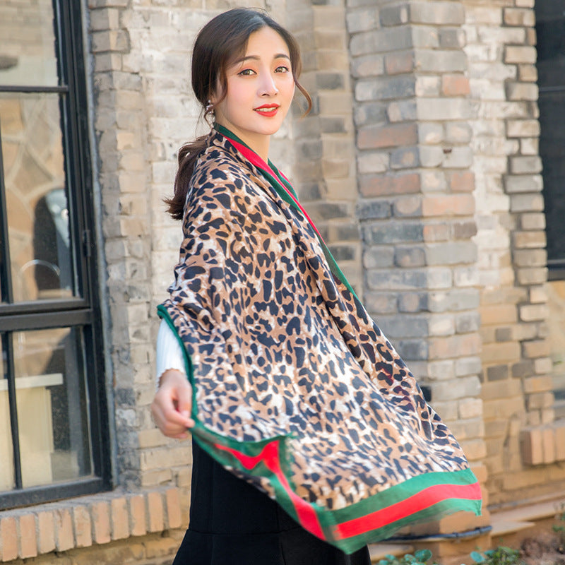 Women's Versatile Sun Protection Shawl Silk Scarf