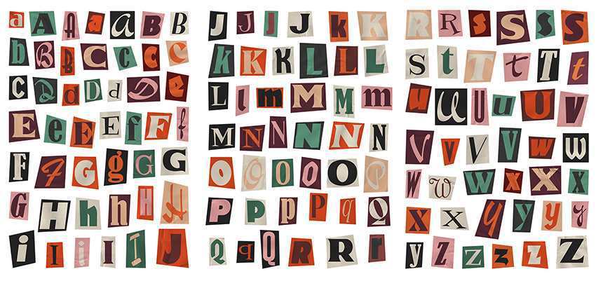 English Letters And Numbers Symbol Label Sticker Material Decoration Stickers