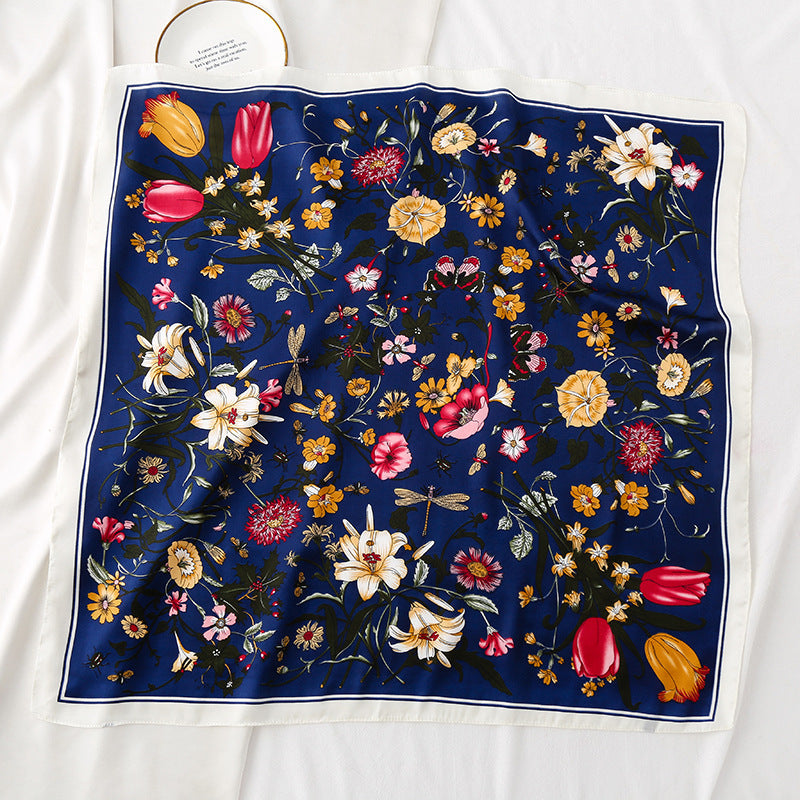 Spot Printed Satin Scarf Occupation