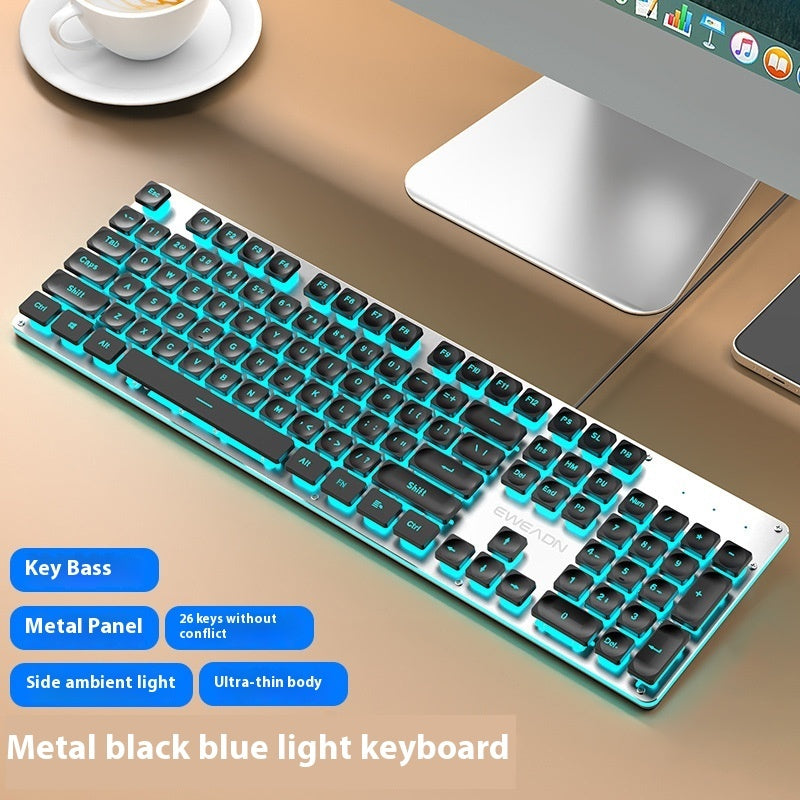 Button Mute Keyboard Wired Comfort Mechanical Feeling Suit
