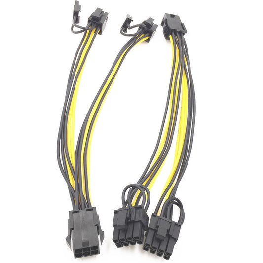 6pin To Dual 8pin Graphics Card Power Supply Line
