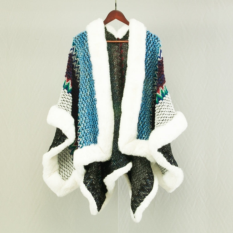 Ethnic Style Travel Cloak Scarf Dual-use