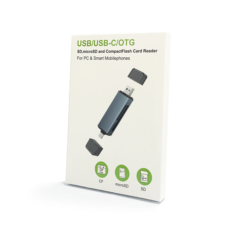 Cf Card Reader SD Car USB Three-in-one