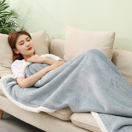 Winter Lamb Office Nap Shawl Blanket