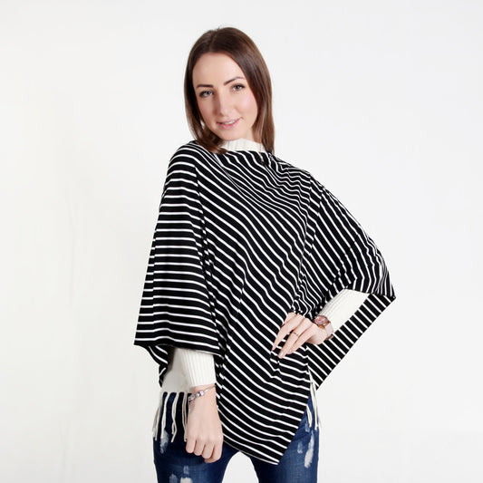 Shy Striped Nursing Shawl Scarf Mosquito Net Car Towel Anti-exposure