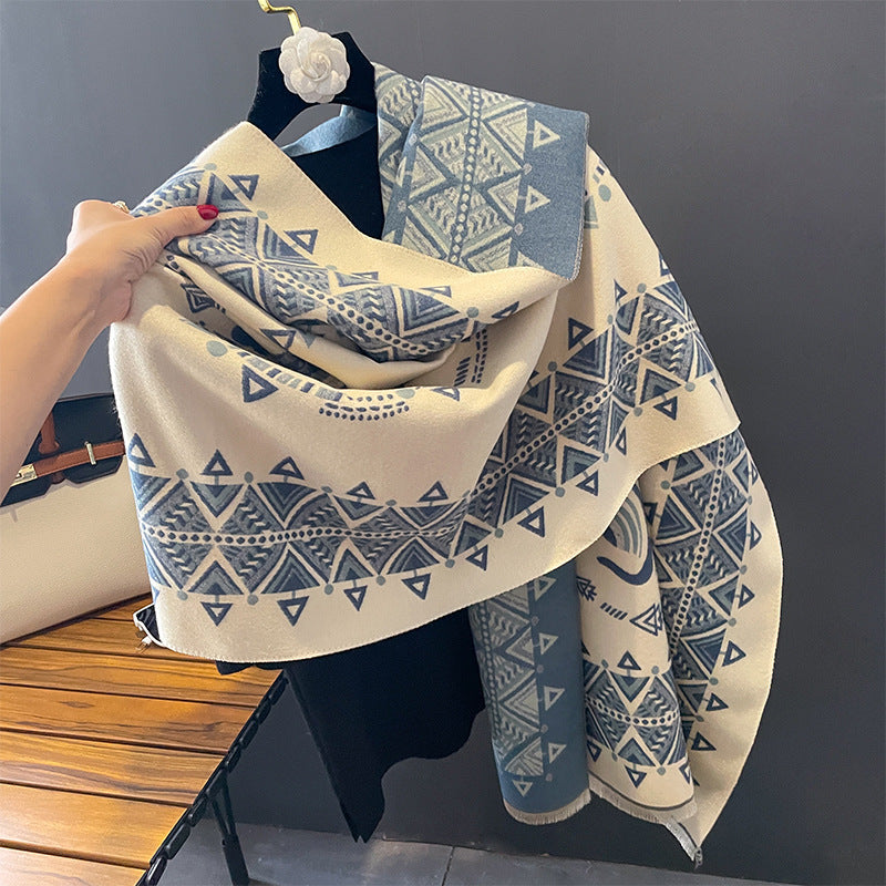 Artificial Cashmere Scarf Female Warm All-matching