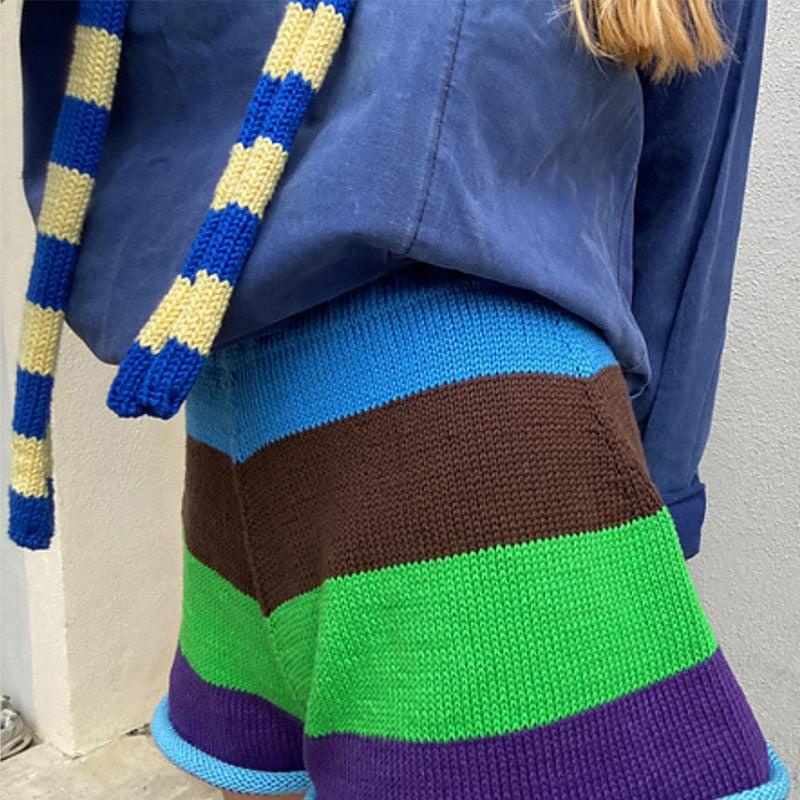 French Minority Striped Thin Scarf