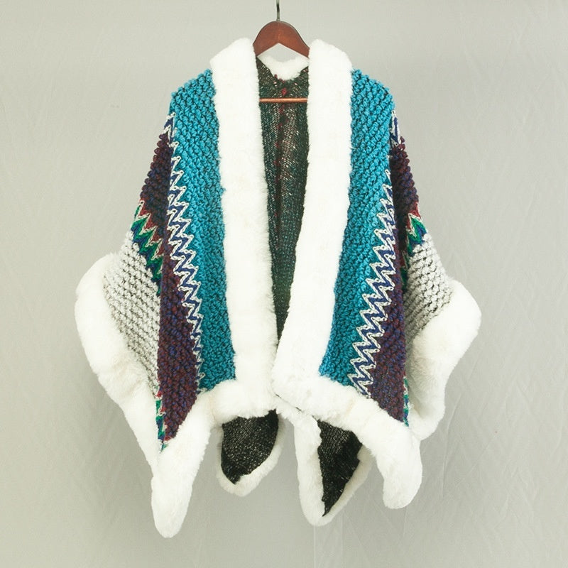Ethnic Style Travel Cloak Scarf Dual-use
