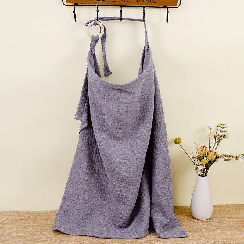 Double Layer Pure Cotton Baby Cover Blanket Breastfeed Outwear Towel Anti-exposure Shawl