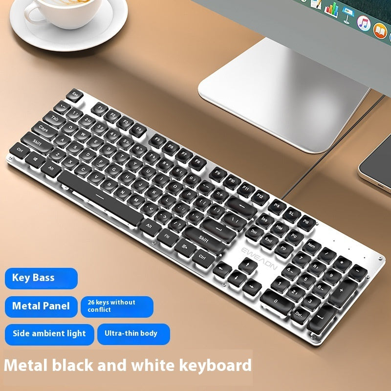 Button Mute Keyboard Wired Comfort Mechanical Feeling Suit