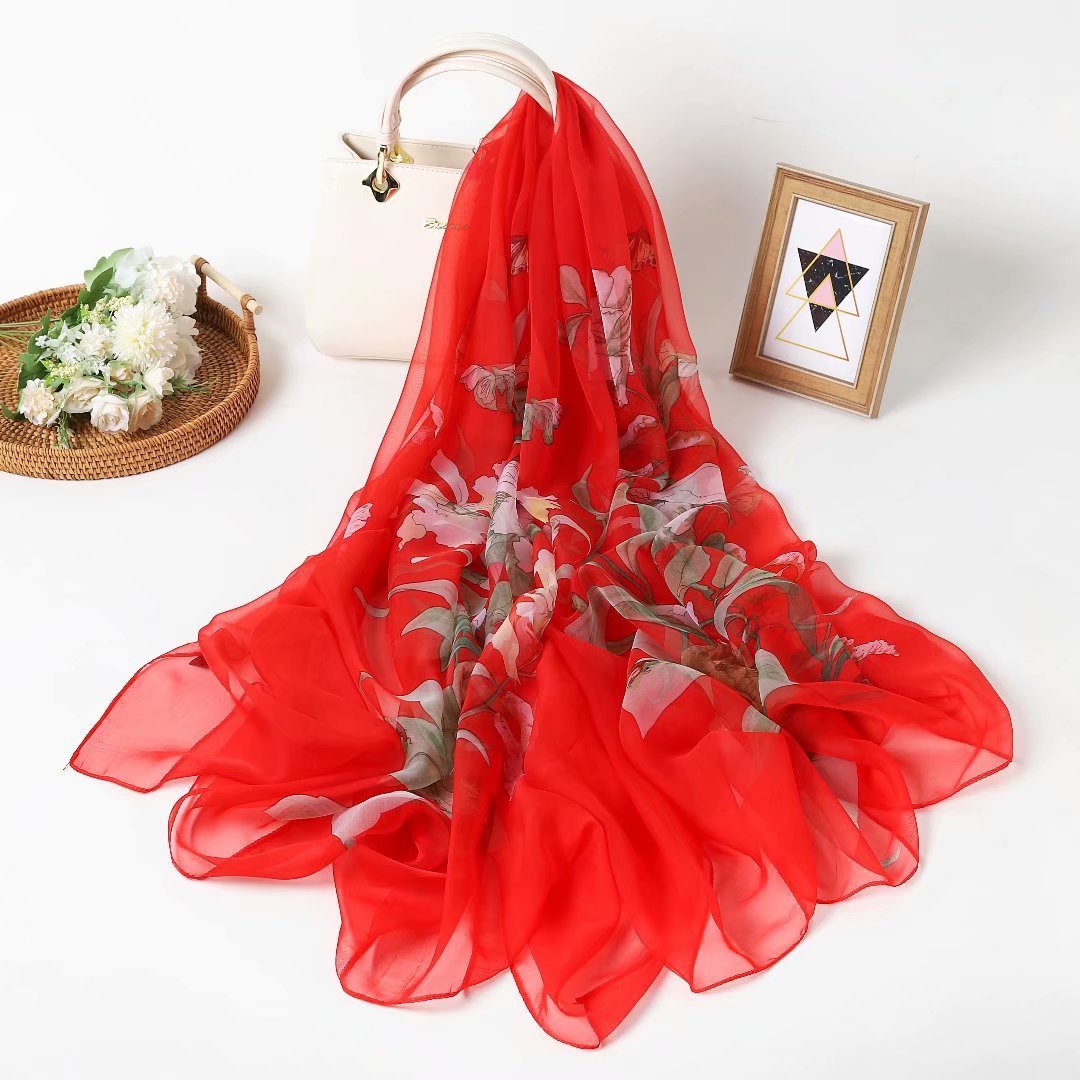 Yourou Yarn Silk Scarf Female Korean Version All-match