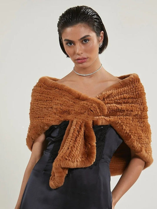 Women's Wool Shawl Knitted Outerwear