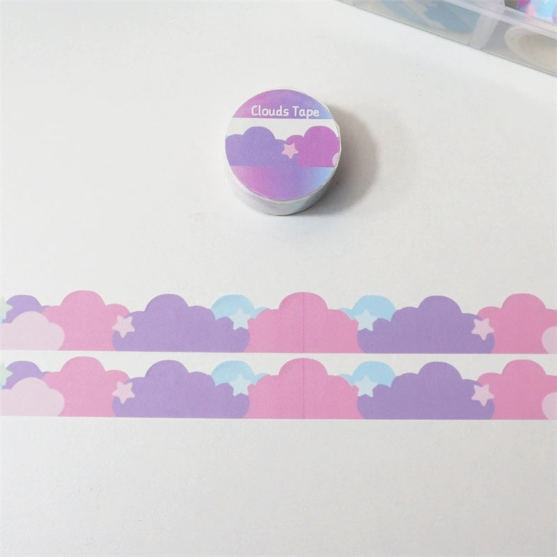 Ins Cute Stars And Clouds Border Decoration And Paper Tape