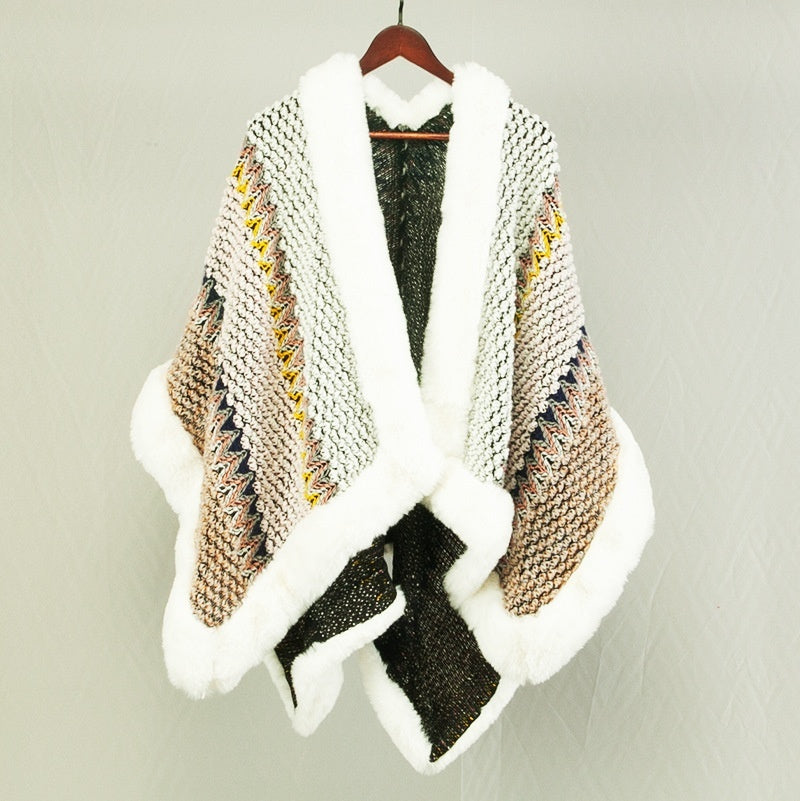 Ethnic Style Travel Cloak Scarf Dual-use