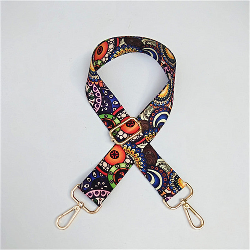 Ribbon Wide Shoulder Strap Adjustable Strap Crossbody Ethnic