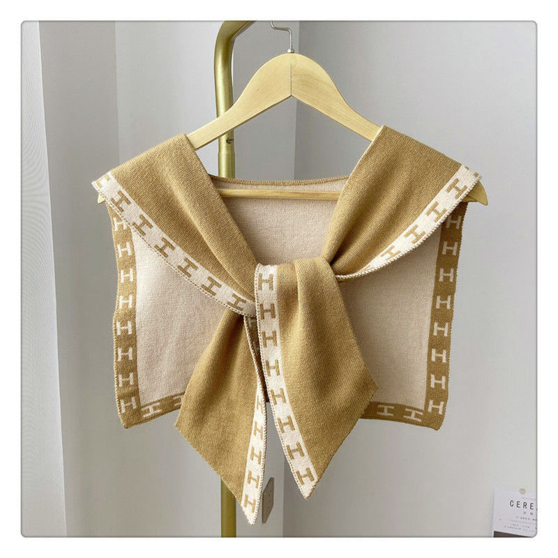 Women's Fashion Knitted Shawl With Neck Scarf